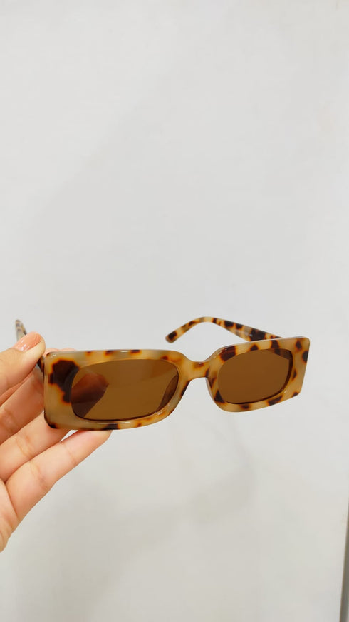 Rectangular Retro Narrow Sunglasses